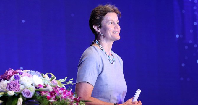 Barbara Woodward, représentante permanente du Royaume-Uni auprès de l’ONU. (AFP / Archive)