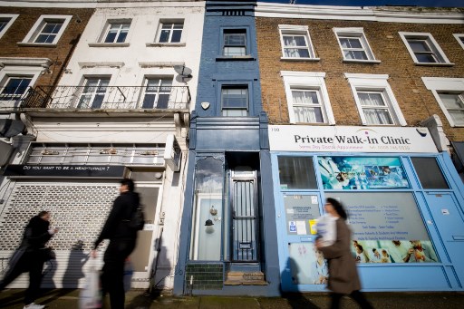 La plus étroite maison de Londres est à vendre, pour plus d'un million d'Euros