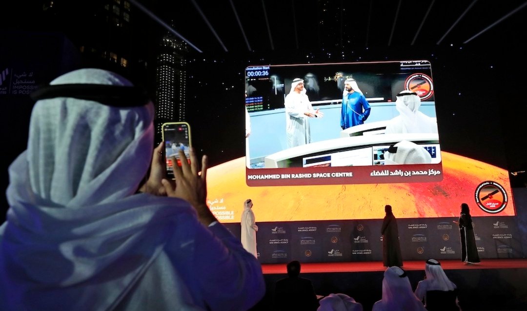 Une première pour le monde arabe, «Hope», la sonde des EAU en orbite autour de Mars