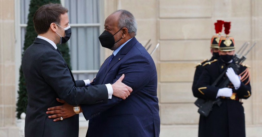 Guelleh à l'Elysée pour un déjeuner de travail avec Macron