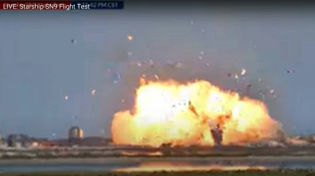 Un prototype de fusée SpaceX s'écrase de nouveau à l'atterrissage