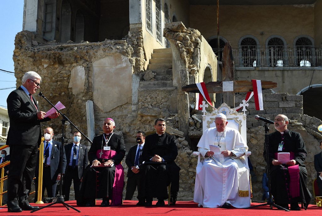 Le pape à la rencontre des chrétiens du nord de l'Irak ravagé par l'EI