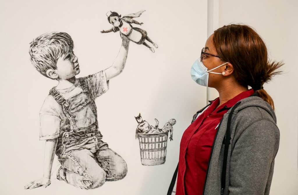 Un Banksy vendu à un prix record, au profit du service de santé britannique