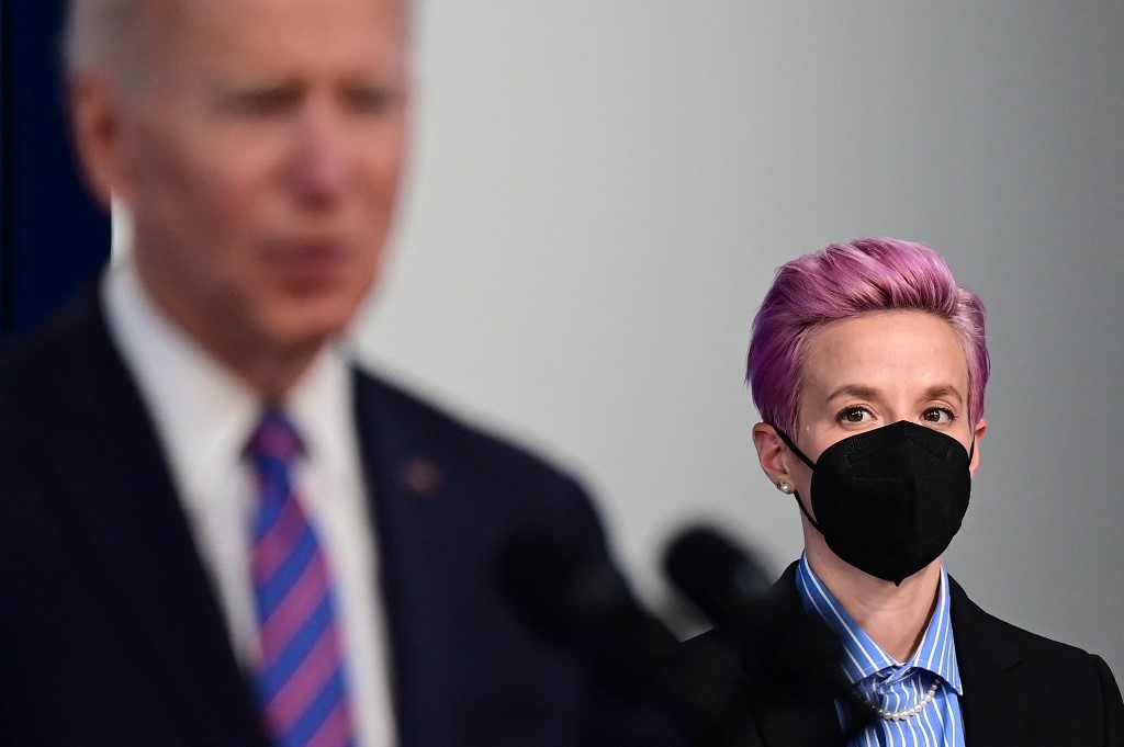 Megan Rapinoe à la Maison Blanche pour défendre l'égalité salariale