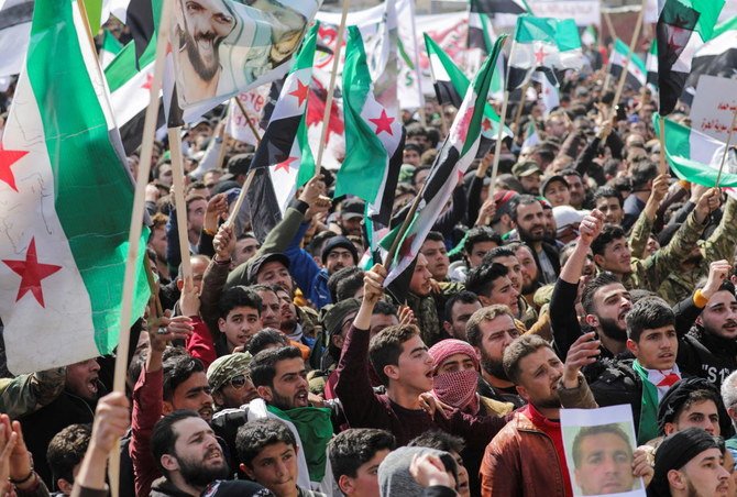 Syrie: manifestation à Idleb pour marquer le 10e anniversaire de la «révolution»