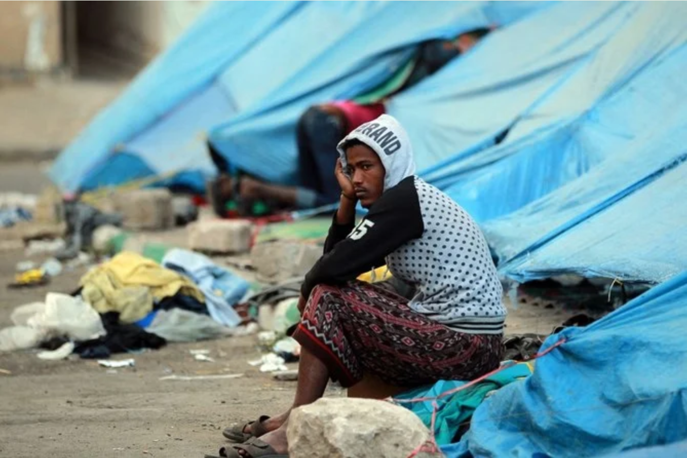 Un migrant détenu (Photo, fournie).