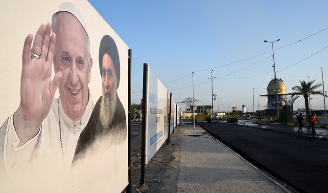 Derniers préparatifs avant la visite historique du pape à Al-Sistani