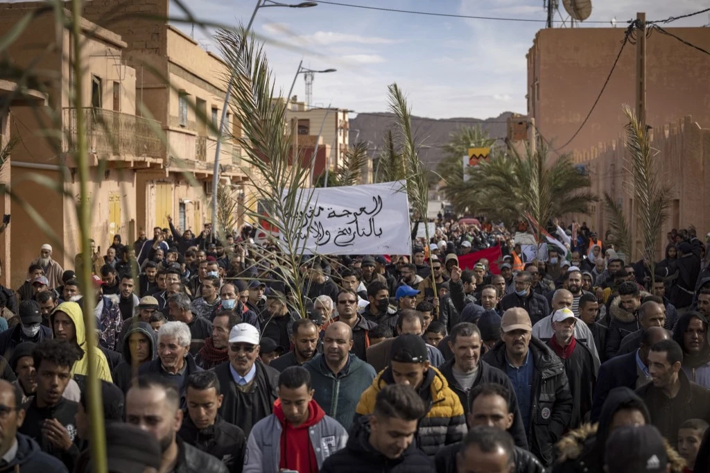 Maroc: manifestation contre des expulsions de cultivateurs à la frontière algérienne