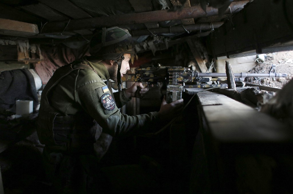 Sur le front, les soldats ukrainiens prêts à faire face à la Russie