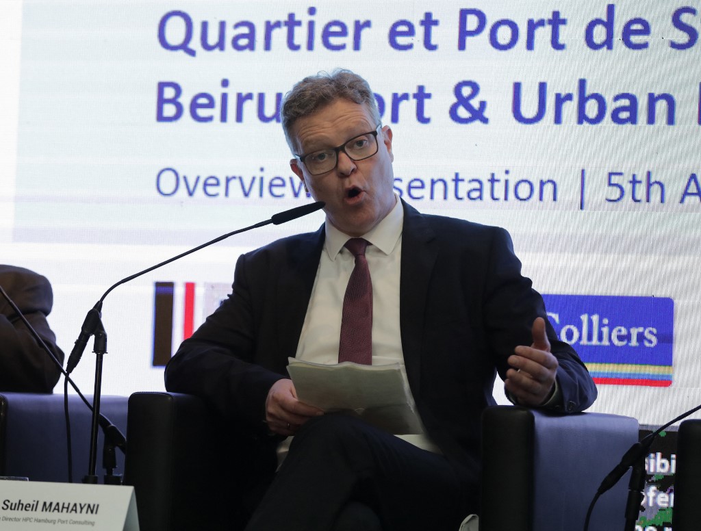 Liban: une délégation allemande présente un projet de reconstruction du port
