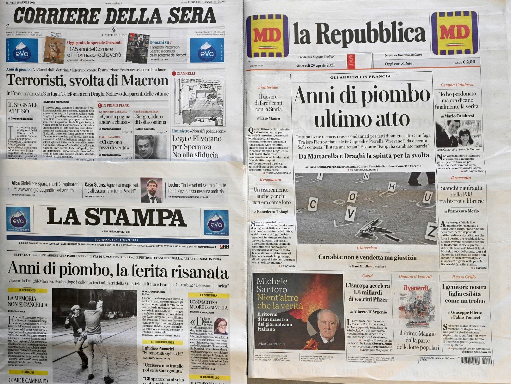 « Années de plomb » : neuf vieux militants italiens menacés d'extradition par la France