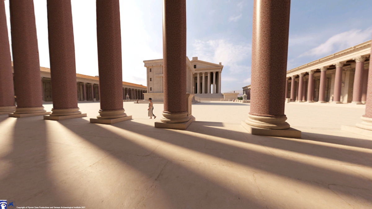 «Baalbek Reborn: Temples» comprend une carte avec 38 points – dont certains sont inaccessibles en réalité – qui peuvent être «visités» en vue panoramique, rapprochée et satellite. (Photo Fournie)