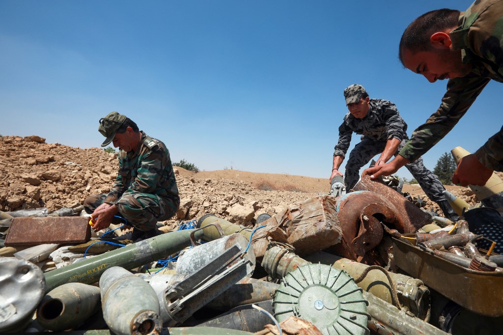 Syrie: sept combattants prorégime tués dans l'explosion de mines de l'EI