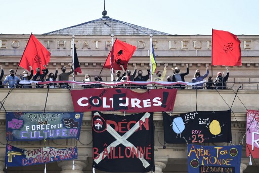 Manifestations d'intermittents contre la réforme de l'assurance chômage