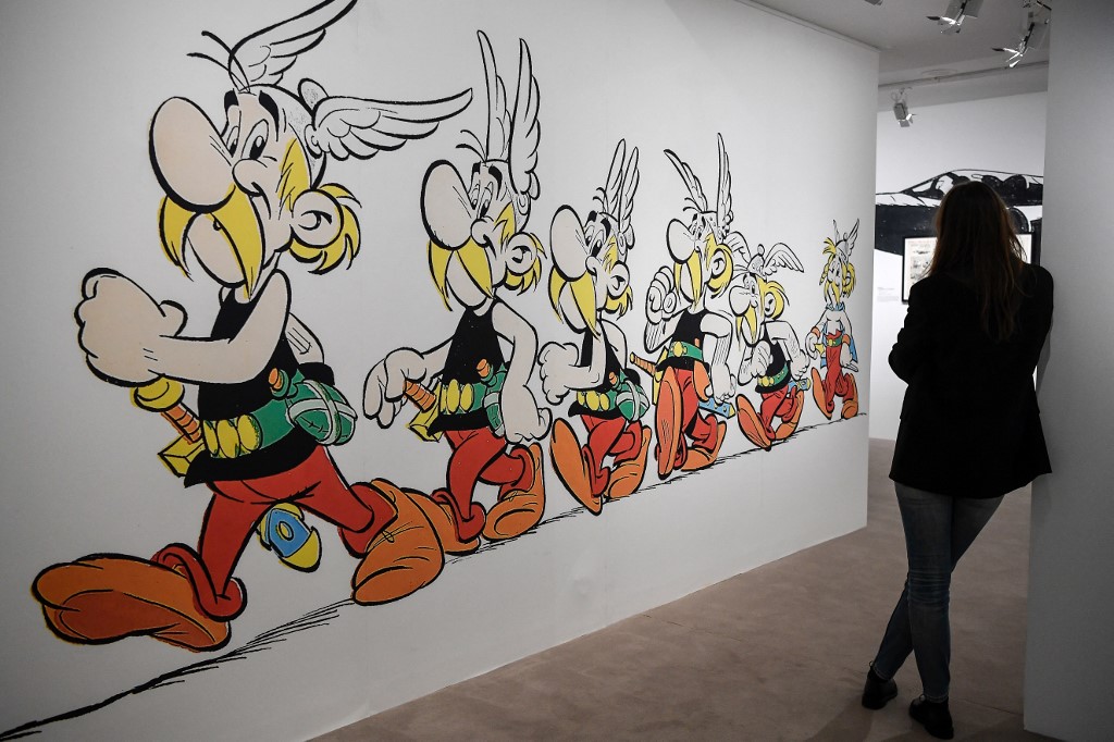 Le trait d'Uderzo, l'un des pères d'Astérix, exposé à Paris