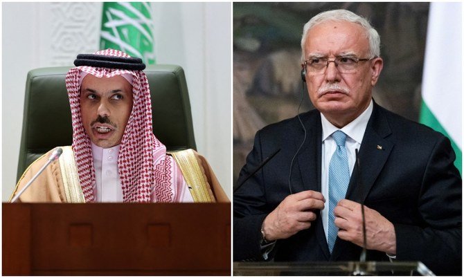 Entretien téléphonique entre les ministres saoudien et palestinien des AE