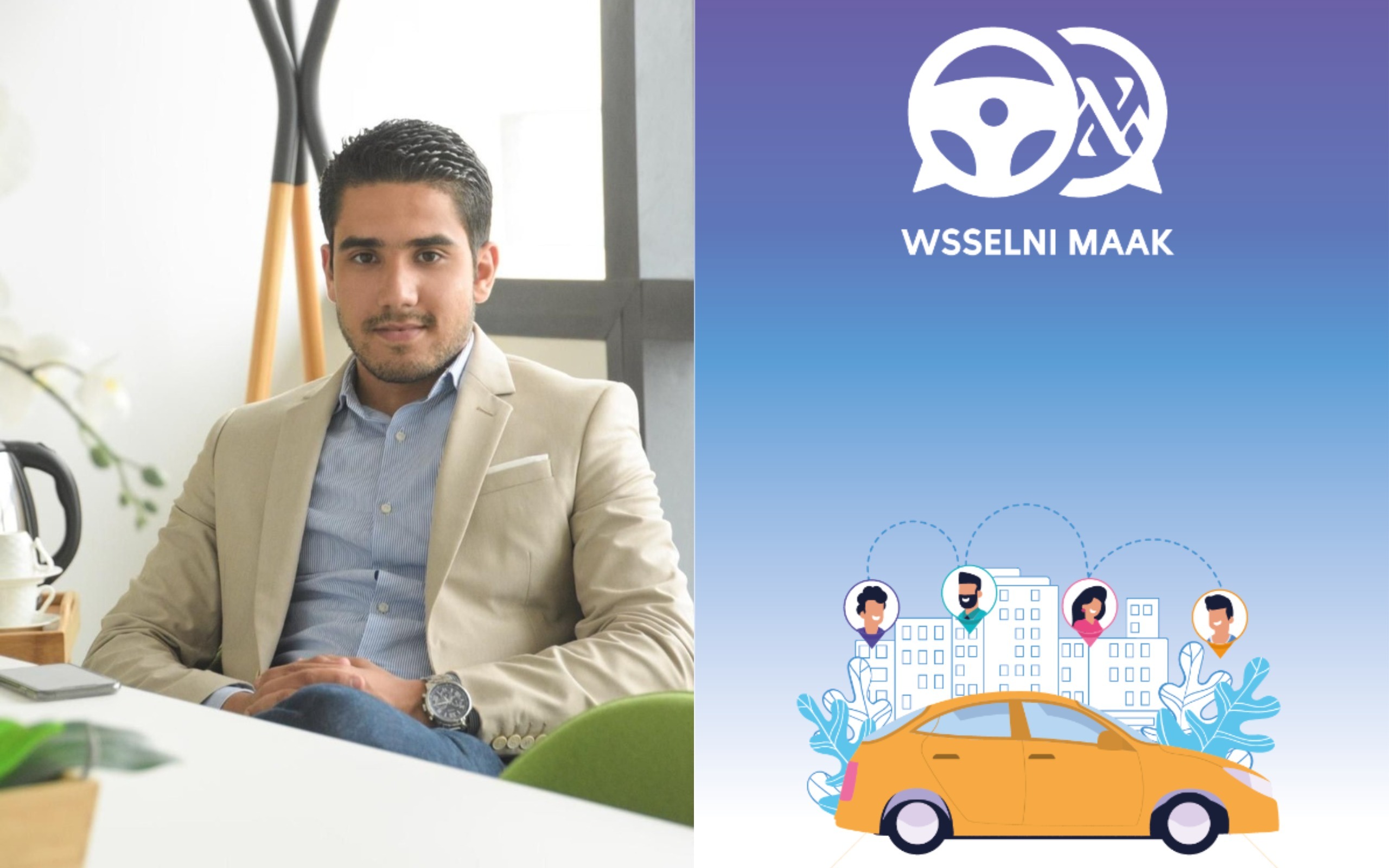 Wsselni Maak, l’application de covoiturage urbain, en incubation à la Station F à Paris
