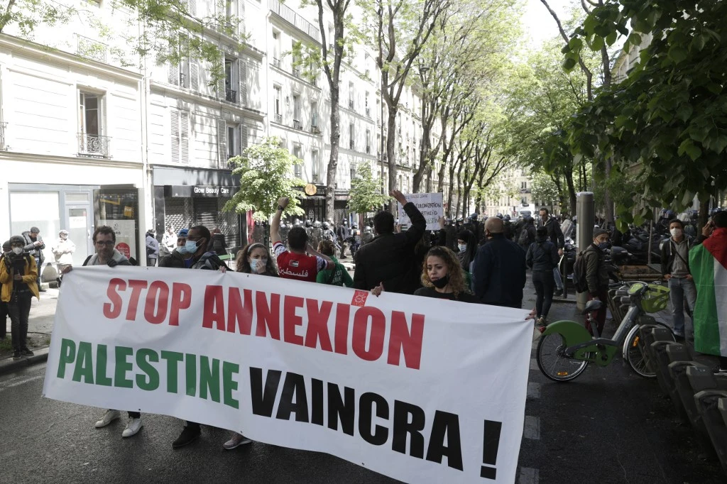 Plusieurs milliers de personnes dans la rue en France en soutien aux Palestiniens