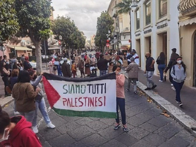 Manifestations pro-palestiniennes dans toute l'Italie