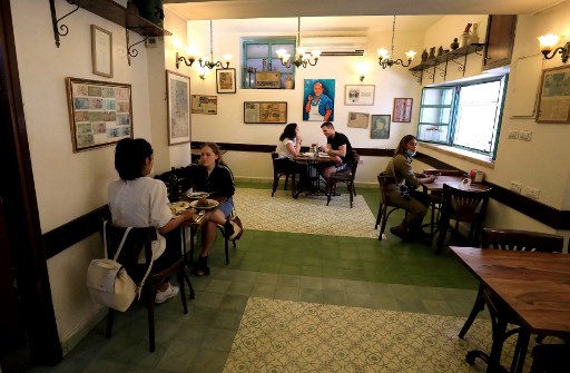 Un restaurant à Jérusalem, le 27 mai 2020 (Photo, AFP)