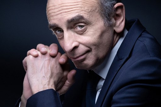 L'idéologue d'extrême droite français Eric Zemmour lors d'une séance photo à Paris le 22 avril 2021. (Joel Saget/AFP)