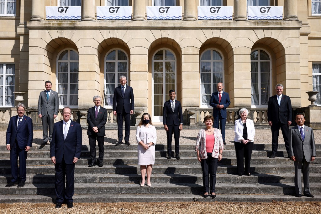 G7 Finances: taux d'impôt minimal mondial sur les sociétés d'«au moins 15%»