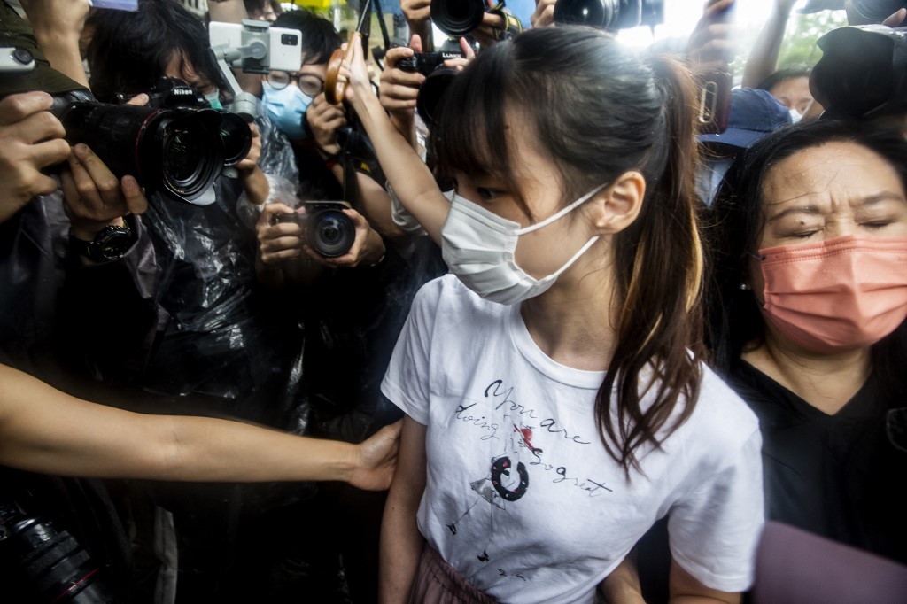 A Hong Kong sous tension, une militante pro-démocratie libérée