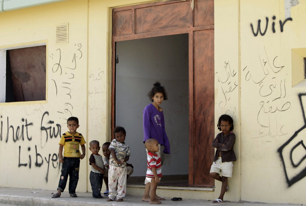 L'ancien QG de Kadhafi, squatté par des dizaines de familles