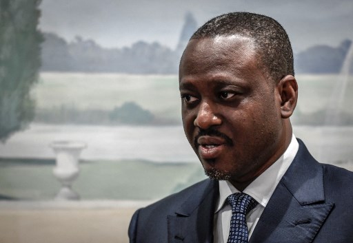 L'ancien Premier ministre ivoirien et candidat à la présidentielle Guillaume Soro lors d'une conférence de presse à Paris, le 17 septembre 2020 (Photo, AFP)