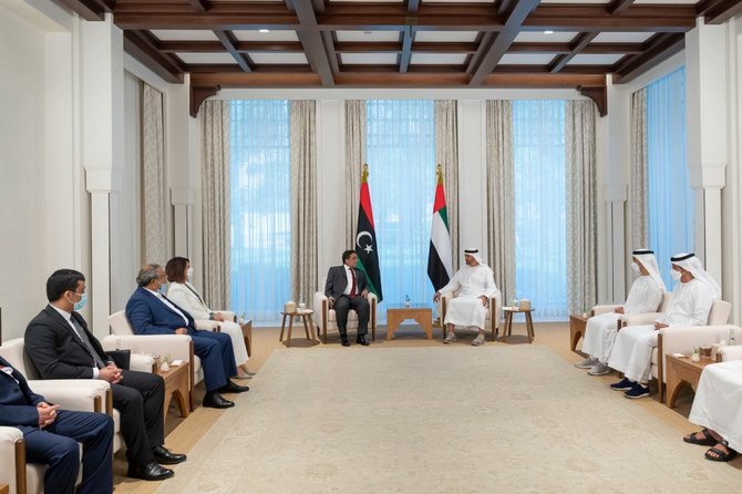 Le prince héritier d'Abou Dhabi rencontre le président du conseil présidentiel libyen