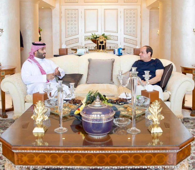 Le prince héritier saoudien et le président égyptien discutent des relations bilatérales
