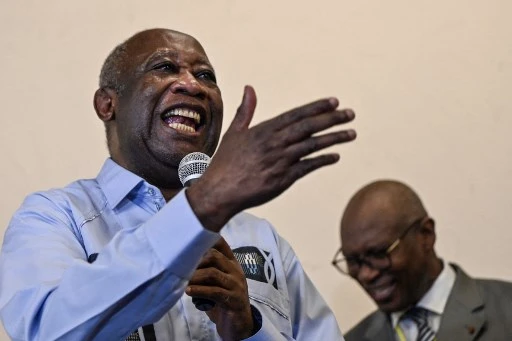 L'ex-président ivoirien Laurent Gbagbo à Abidjan, le 17 juin 2021 (Photo, AFP)