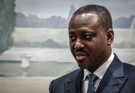 L'ancien Premier ministre ivoirien et candidat à la présidentielle Guillaume Soro lors d'une conférence de presse à Paris, le 17 septembre 2020 (Photo, AFP)