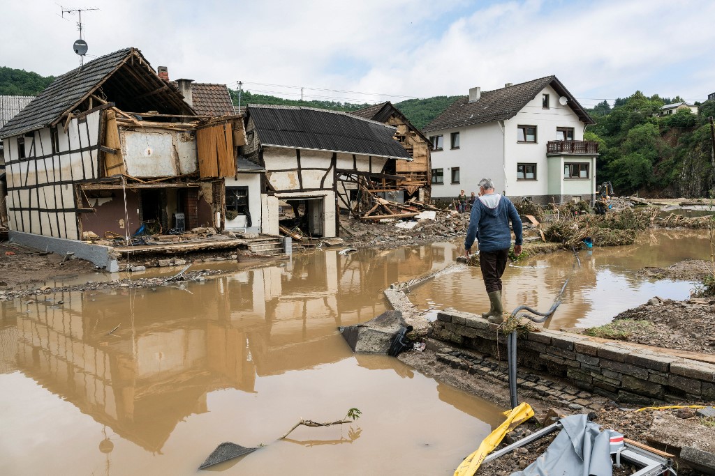 «C'est la folie»: un village allemand sonné par la violence des inondations