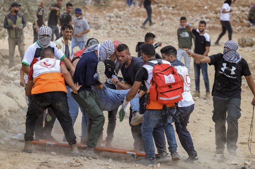 Heurts avec des soldats israéliens, près de 150 blessés palestiniens