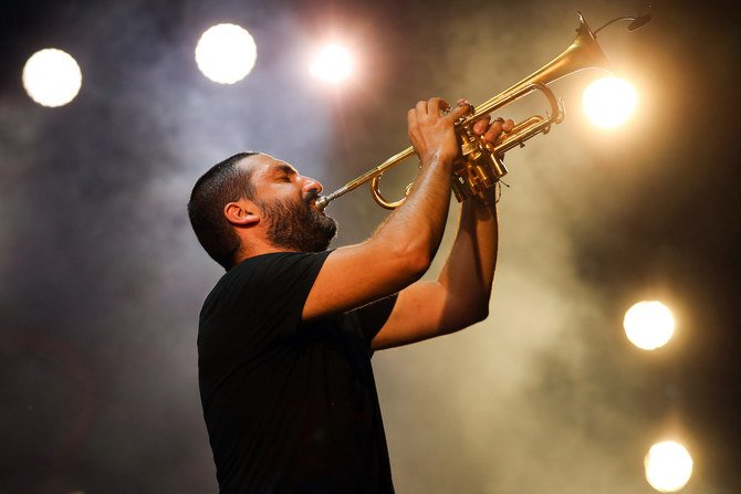 Le trompettiste arabe Ibrahim Maalouf se produit au Montreux Jazz Festival de Genève