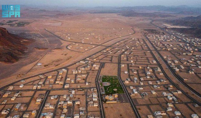 Vue aérienne du désert d'AlUla, au N-O de l'Arabie saoudite. Photo Saudi Press Agency (SPA)