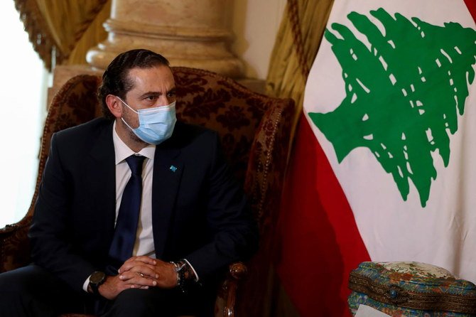 Le Premier ministre désigné Saad Hariri lors de sa rencontre avec le ministre égyptien des Affaires étrangères Sameh Shoukry au Caire, le 14 juillet 2021. Photo Reuters