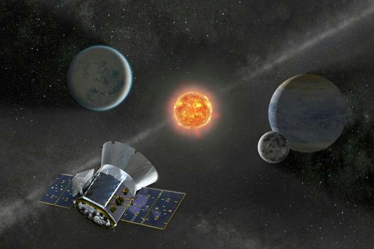 Illustration non datée du télescope Tess de la Nasa, lancé en 2018. Handout, Nasa, AFP, Archives