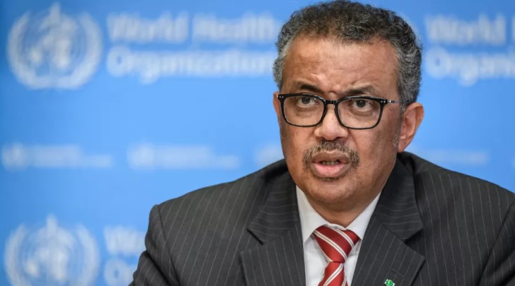 Le directeur général de l'OMS, Tedros Adhanom Ghebreyesus, lors d'une conférence de presse sur le coronavirus à Genève, en Suisse, le 20 mars 2020. (Photo d'archives FABRICE COFFRINI / AFP)