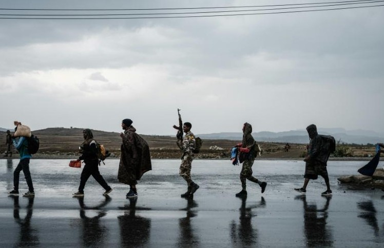 Des soldats des forces de défense du Tigré (TDF) à Mekele, la capitale de la région du Tigré, en Éthiopie, le 30 juin 2021. Photo d'archives AFP/ Yasuyoshi Chiba