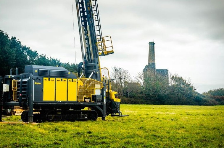 Dans les mines de Cornouailles, la nouvelle ruée vers le lithium. Photo non datée fournie par Cornish Lithium montrant un forage expérimental à Redruth, au Royaume-Uni /AFP