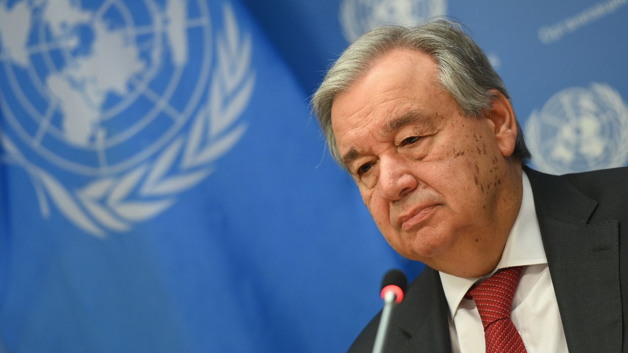 Le Secrétaire général de l'ONU Antonio Guterres, le 4 février 2020, à New York. Archives/AFP