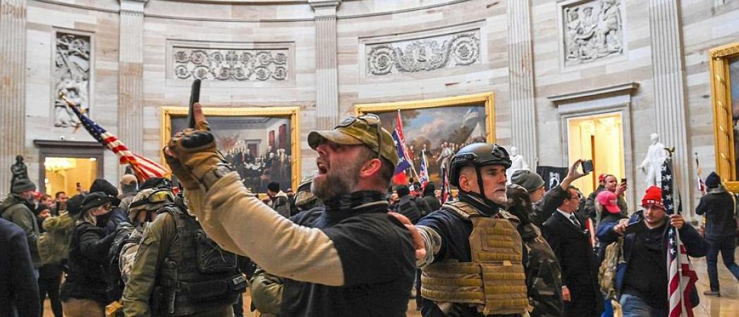 Les manifestants pro-Trump à l'intérieur du Capitole. Archives/ AFP