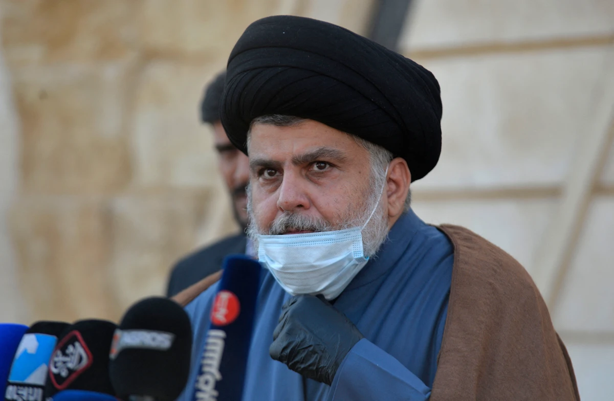 Le puissant leader chiite Moqtada Sadr à Najaf en Irak le 1à février 2021. Photo d'archives ALI NAJAFI / AFP