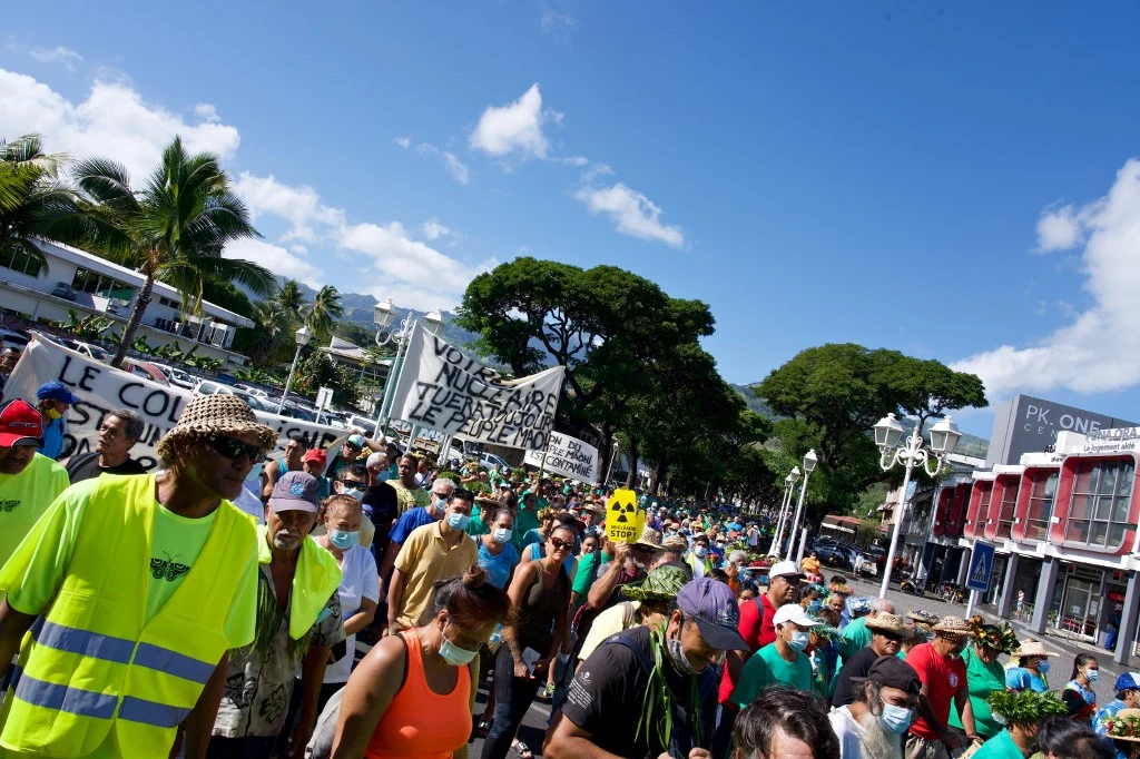 Polynésie/essais nucléaires: manifestation à Papeete