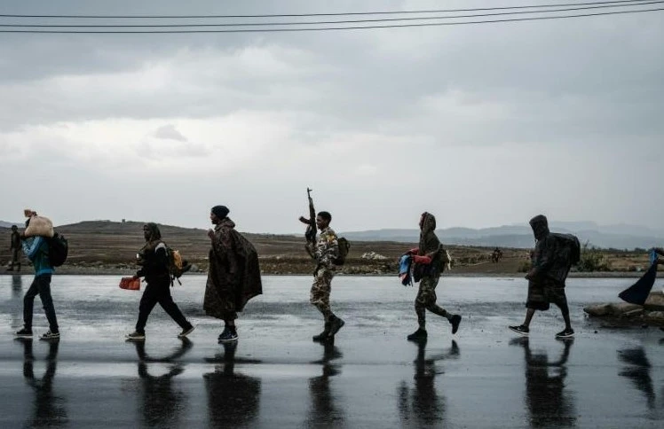 Des soldats des forces de défense du Tigré (TDF) à Mekele, la capitale de la région du Tigré, en Éthiopie, le 30 juin 2021. Photo d'archives AFP/ Yasuyoshi Chiba