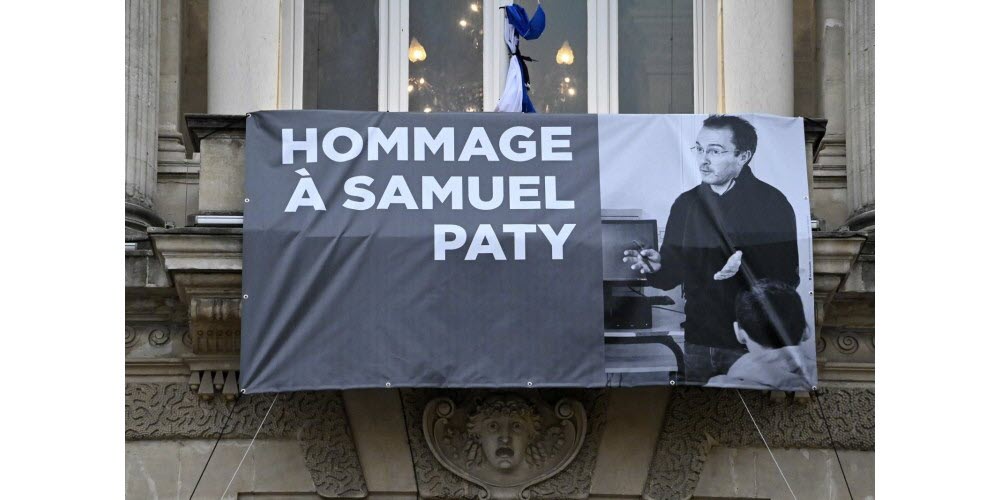 Photo de Samuel Paty, professeur assassiné le 16 octobre dernier. Archives Pascal GUYOT/AFP
