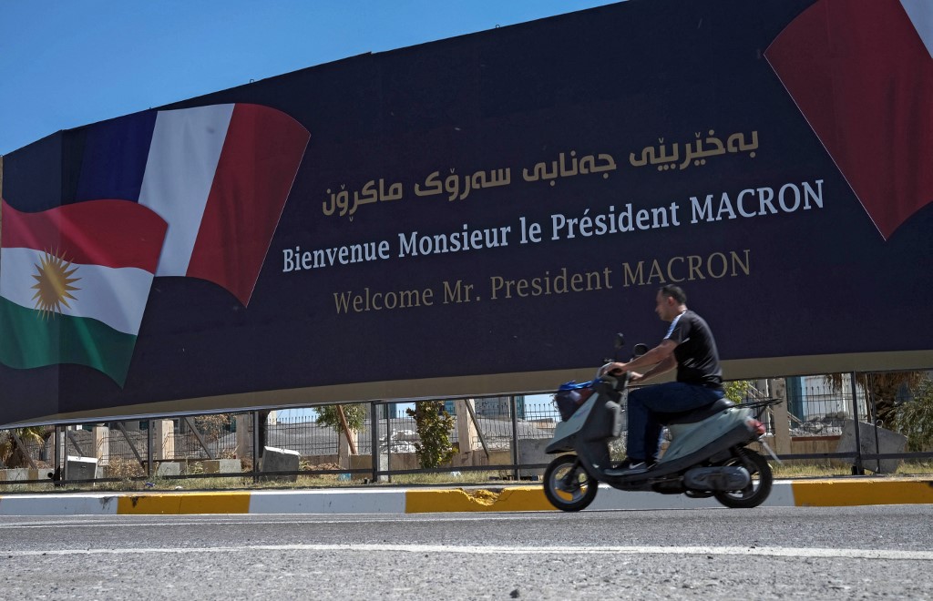 Le président français doit participer ce week-end en Irak à une conférence régionale (AFP)