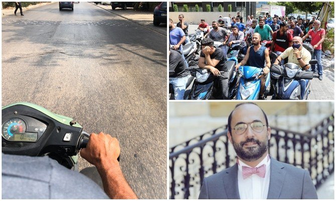 Au Liban, une moto et une voiture pour parvenir à une patiente